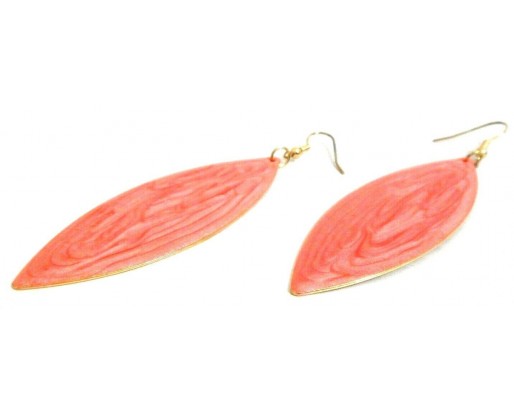 PINK DROPS FROM HEAVEN Earrings Drop Long Dangling Hook Classy Fashion Women P4